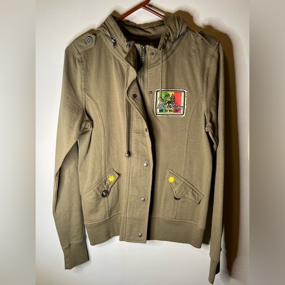 None Tops - Bob Marley knit cargo jacket